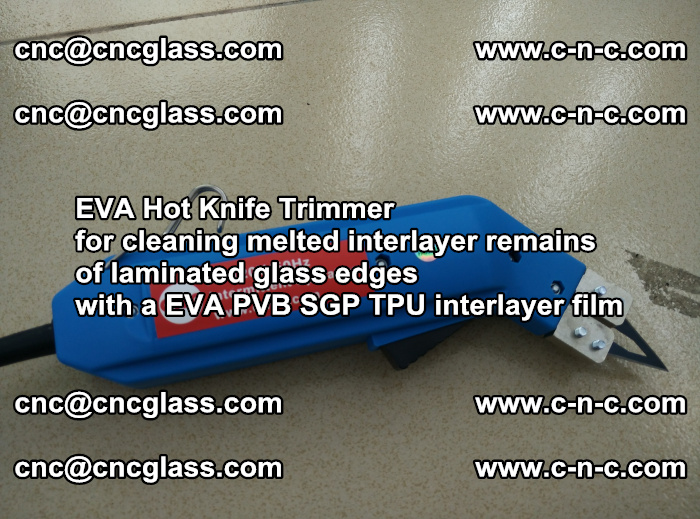 EVA hot knife trimmer for cleaning interlayer remains  of laminated glass edges with a EVA  SGP interlayer film (11)
