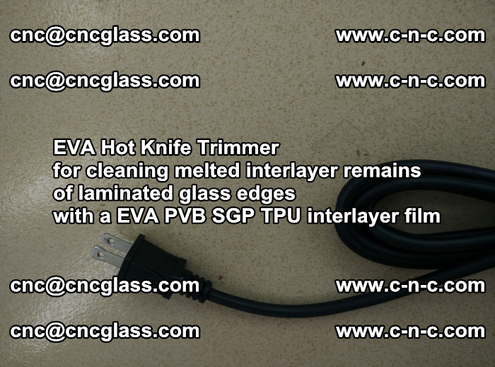 EVA hot knife trimmer for cleaning interlayer remains  of laminated glass edges with a EVA  SGP interlayer film (18)