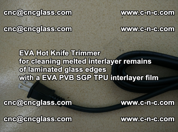 EVA hot knife trimmer for cleaning interlayer remains  of laminated glass edges with a EVA  SGP interlayer film (21)