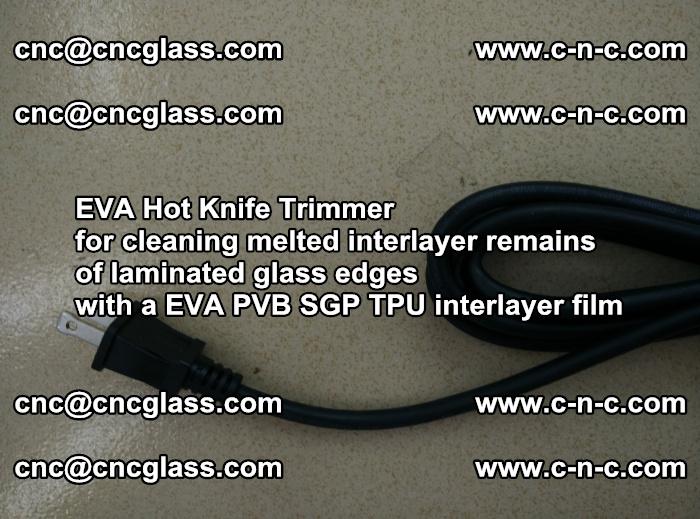 EVA hot knife trimmer for cleaning interlayer remains  of laminated glass edges with a EVA  SGP interlayer film (22)