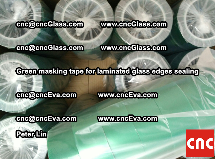 green-masking-tape-for-laminated-glass-edges-sealing-9